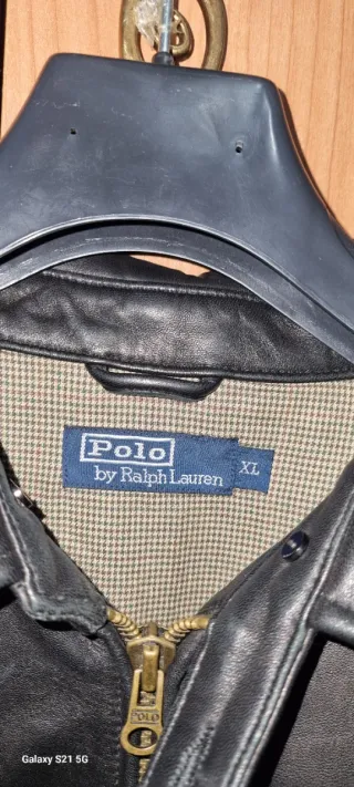 Chaqueta de cuero Polo Ralph Lauren Talla XL