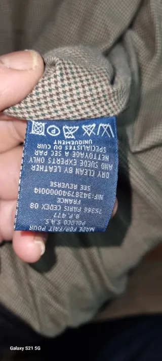 Chaqueta de cuero Polo Ralph Lauren Talla XL