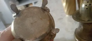 Antico servizio da tavola in metallo