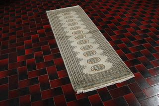 Tappeto Passatoia Cashmere Beige/Rosso 178x62