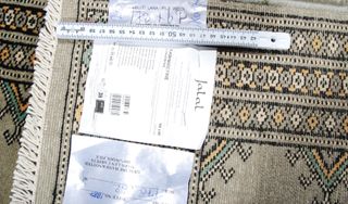 Tappeto Passatoia Cashmere Beige/Rosso 178x62