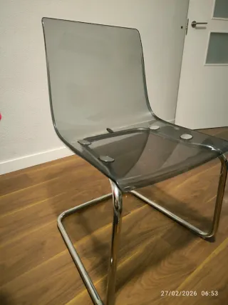 4 Sillas Cocina/Salón Ikea Transparentes