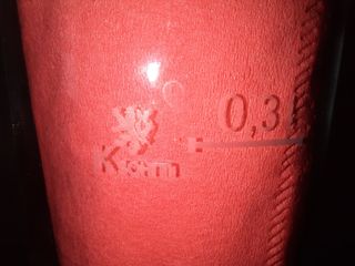 Bicchiere di birra ceca KRUSOVICE. Da collezione.