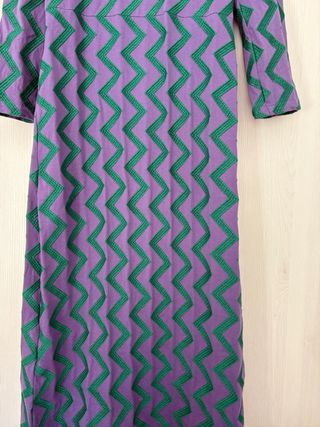 Vestido largo Michonet zig-zag