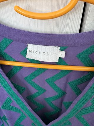 Vestido largo Michonet zig-zag