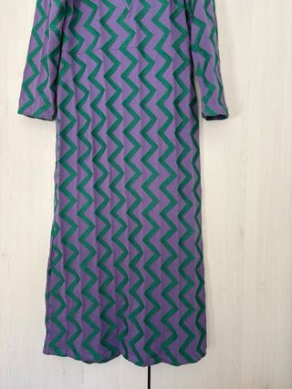 Vestido largo Michonet zig-zag