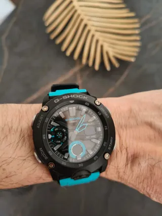 Reloj G-Shock Negro y Turquesa