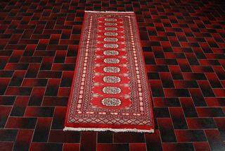 Tappeto Passatoia Rosso Cashmere 173x59