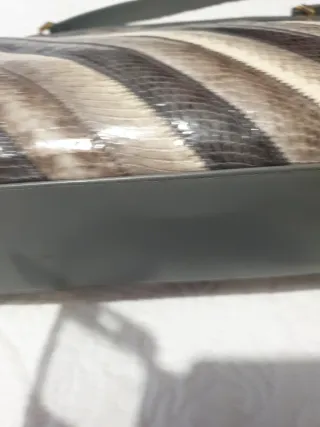 Bolso Vintage Piel Serpiente Auténtica