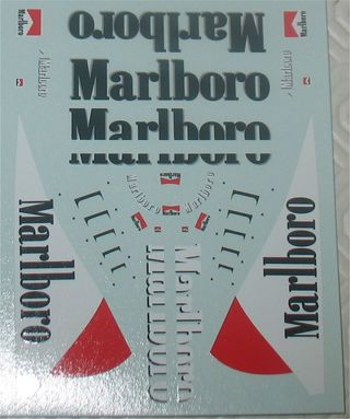 Decalque - Aditivo Marlboro para Ferrari F1 - 1/18