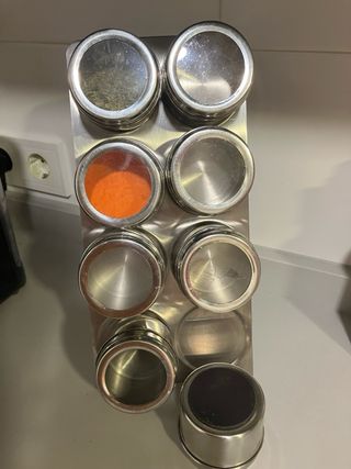 Set 8 especieros magnéticos inox