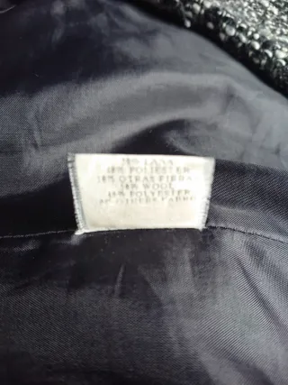 Abrigo Torero T40 Negro y Blanco