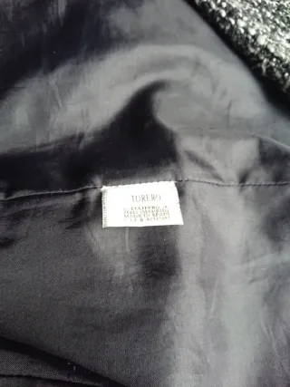 Abrigo Torero T40 Negro y Blanco