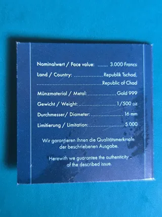 Moneda de Oro 24 Quilates