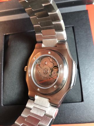 Seiko Mod - Nautilus “Open Heart” (Esfera Azul)