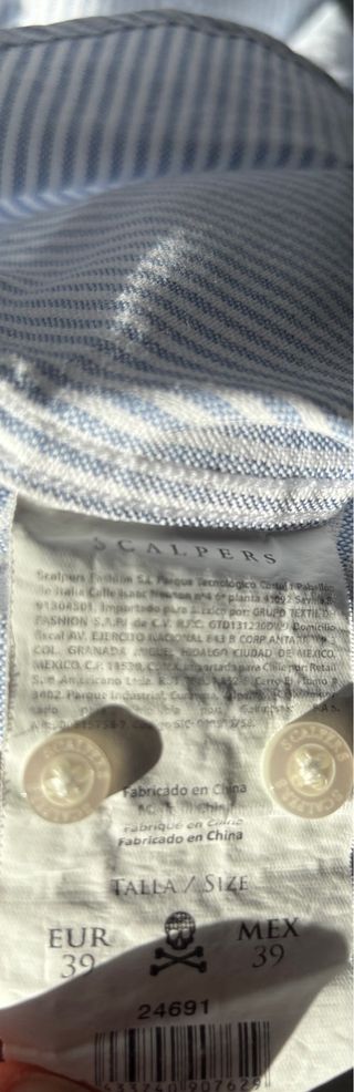 Camisa Scalpers Rayas Talla M