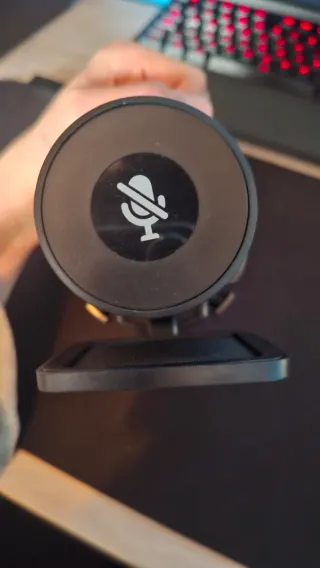 Microfono Gaming LED Verde