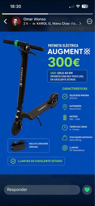 Patinete eléctrico Augment