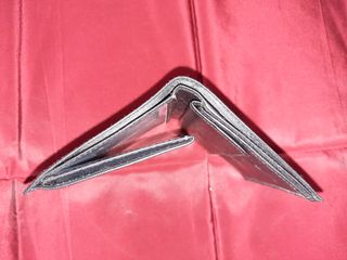 Billetera monedero de piel nueva. Unisex. Vintage