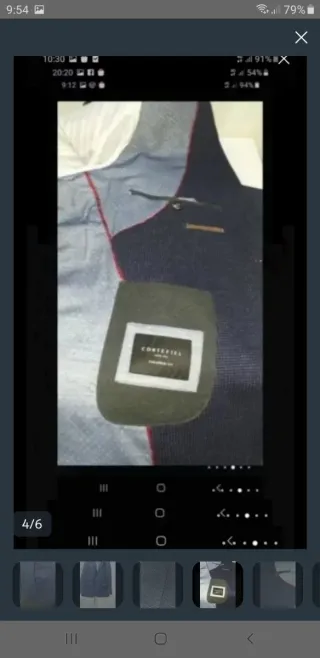 Americana Cortefiel AZUL  Hombre