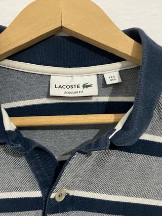 Polo Lacoste Rayas Talla M