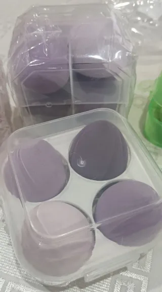 Lote esponjas maquillaje + estuche, Nuevas 2€!!