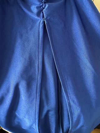 Falda larga Zara azul eléctrico