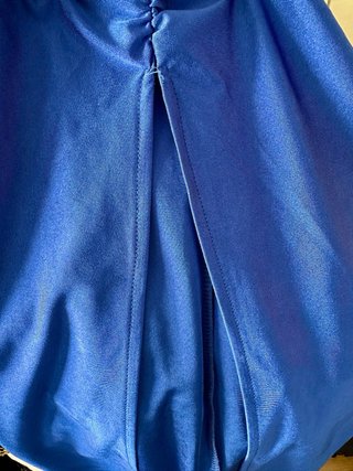 Falda larga Zara azul eléctrico