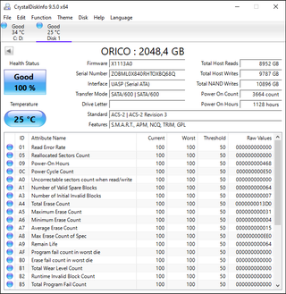 SSD 2.5 ORICO (2x2TB)