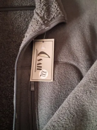 Chaqueta polar gris XXL