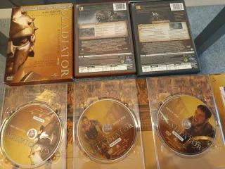 Lote DVDs: Gladiator y El Señor de los Anillos