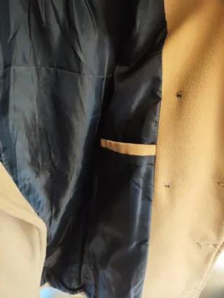 Abrigo cruzado camel