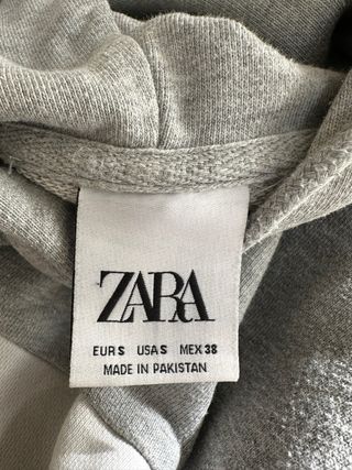 Sudadera Zara Hombre Gris y Azul