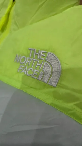 Casaco The North Face branco e Amarelo florescente