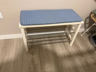 Banqueta zapatero con cojín a medida