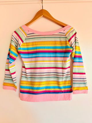 Maglia Terranova righe multicolor taglia M