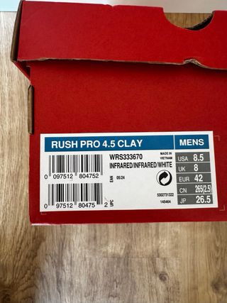 Zapatillas Wilson Rush Pro 4.5 Clay