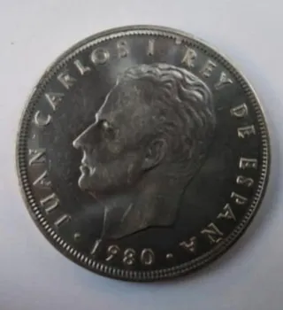 Moneda Española Juan Carlos I Rey 1980