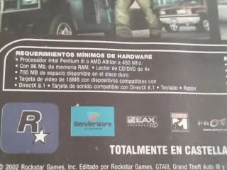 GTA III Juego PC CD-ROM