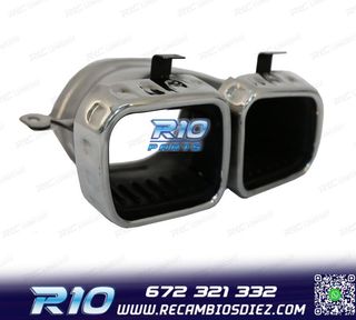 COLAS DE ESCAPE MERCEDES GLE W167 19- LOOK AMG GLE63 CROMO