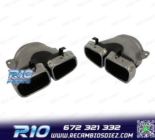 COLAS DE ESCAPE MERCEDES GLE W167 19- LOOK AMG GLE63 CROMO