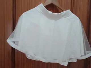 Falda pantalón blanca tul