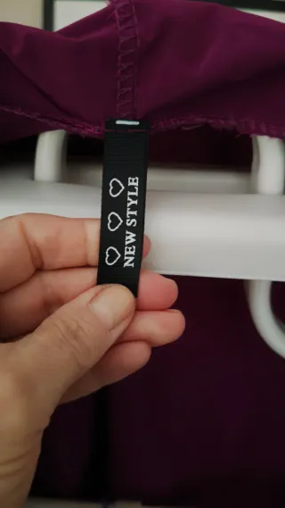 Cortavientos largo mujer talla 46/48 morado