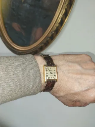 JOKAWATCH Reloj antiguo cuerda placa oro unisex