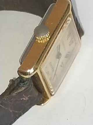 JOKAWATCH Reloj antiguo cuerda placa oro unisex