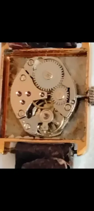 JOKAWATCH Reloj antiguo cuerda placa oro unisex