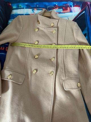 Abrigo lana camel Zara