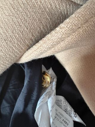 Abrigo lana camel Zara