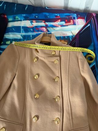 Abrigo lana camel Zara