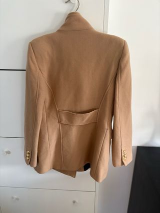 Abrigo lana camel Zara
